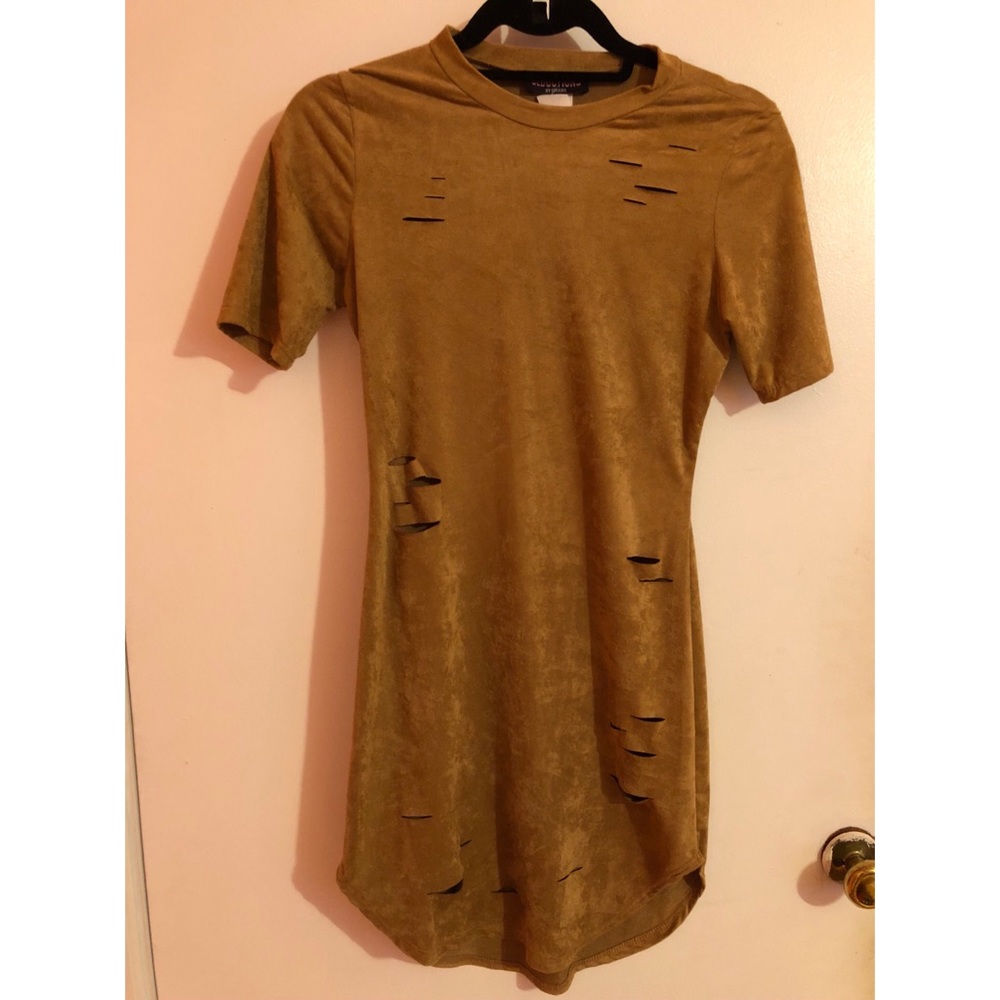 Brand New Seductions Suede dress NEVER WORN